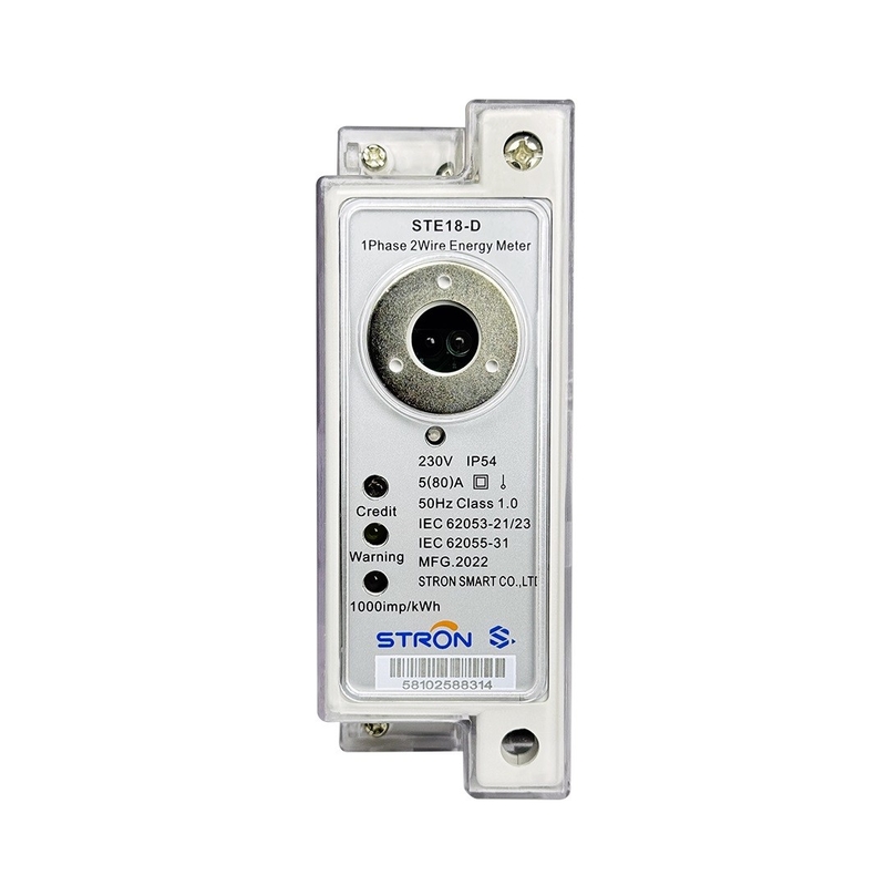 Stron STS Prepaid Din Rail однофазный цифровой счетчик энергии/электричества с двумя проводами