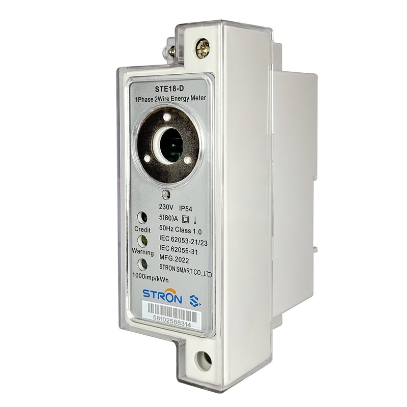 Stron STS Prepaid Din Rail однофазный цифровой счетчик энергии/электричества с двумя проводами