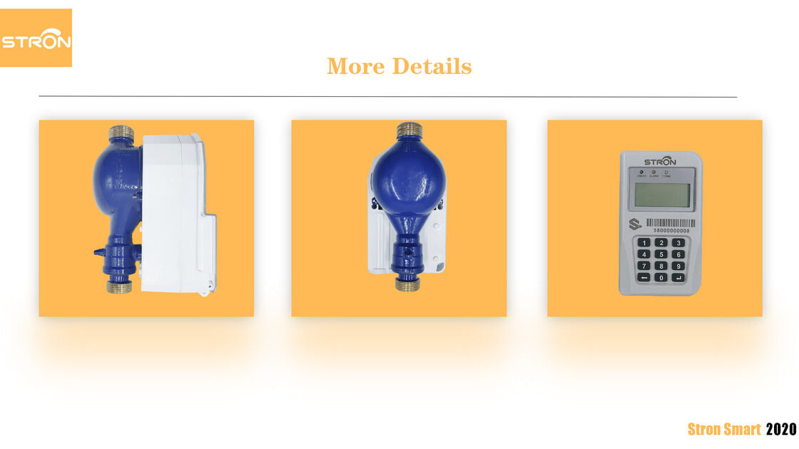 Интегрированный STS умный счетчик воды на клавиатуре с защитой IP68 и размером DN15 для точного измерения потока воды