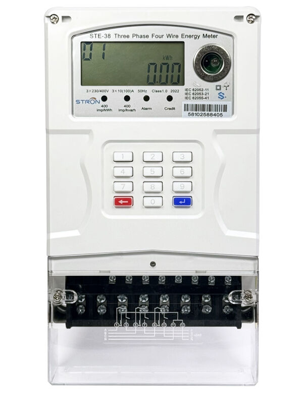 STS Approved Smart Prepaid Electricity Meter with LCD Display, Class 1.0 Accuracy, and IP54 Waterproof for Africa Utilities