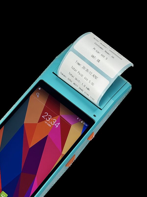 Дорожная подзарядка с помощью мобильной торговой сети портативный терминал подзарядки Android 9.0 портативный платежный терминал - удобный интерфейс для операций по быстрой подзарядке