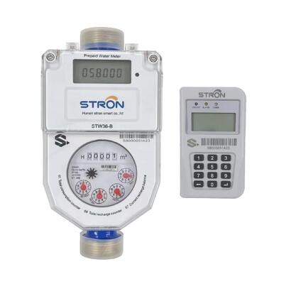 STS Standard Split Water Meter - Class 2.0 Accuracy & 350m Wireless Communication LoRa Wireless Split Prepaid Water Meter - Функции чрезвычайного перерасчета и сигнализации с низким уровнем батареи