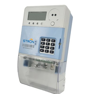 Метр электричества одиночной фазы RS232 900MHz умный предоплаченный водоустойчивый