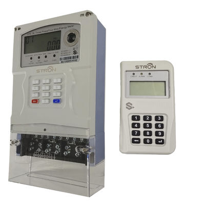 Умный предоплаченный метр электричества ISO14001 трехфазный 60Hz с CIU